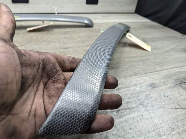 NOTE* OEM BMW E92 E93 Rear Left Right Aluminum Glacier Silver Interior Trim Pair