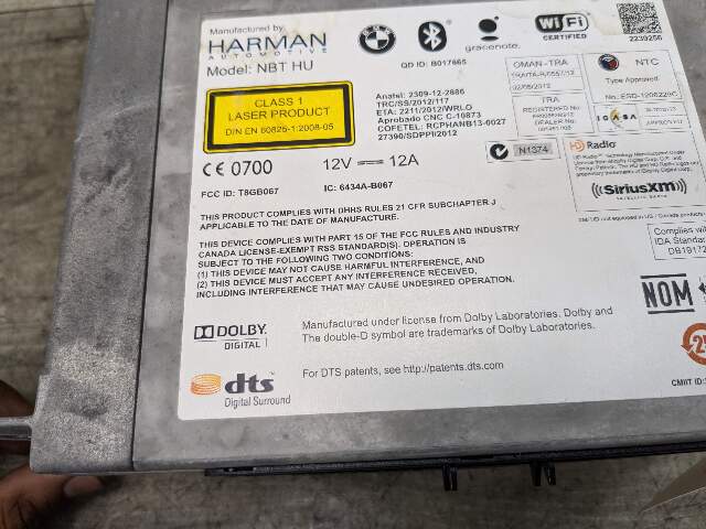 OEM BMW F15 F30 F32 F80 F82 Navigation NBT Headunit Radio CD Head Unit HW 2.1