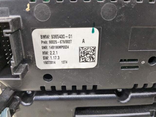 WEAR* OEM BMW F15 F85 X5 F16 F86 X6 AC Heater Control Panel Radio Media Switch