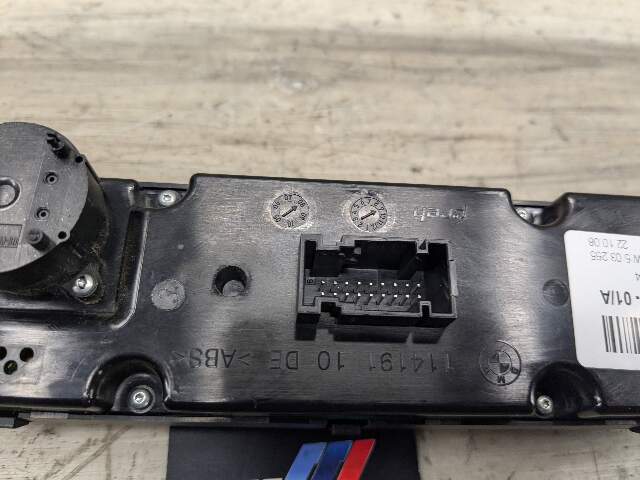 07-14 OEM BMW E70 E71 X5 X6 Rear AC Tempertaure Heater Climate Control Switch