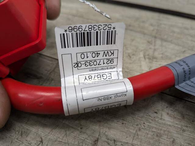 10-16 OEM BMW F10 F06 F12 F13 M6 Battery Plus Pole Terminal Positive Red Cable