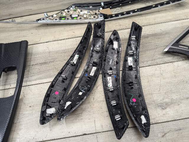 12-20 OEM BMW F30 F36 340 440 Center Console Dash Interior Trim SET CARBON WRAP
