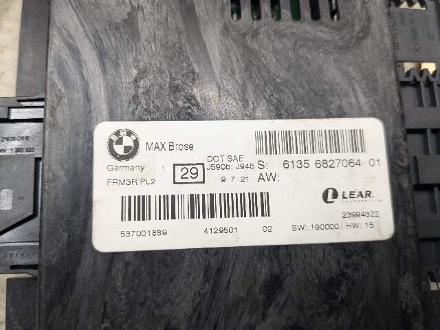 11-13 OEM BMW E92 AHL FRM FRM3 3R Footwell Light Control Module