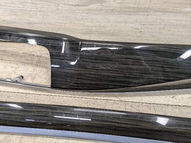14-16 OEM BMW F10 Center Dash Air Vent Door Wood Interior Trim Fine Wood SET*