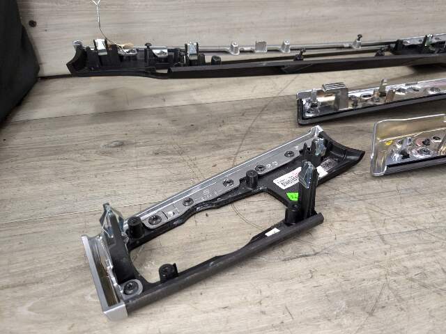 14-16 OEM BMW F10 Center Dash Air Vent Door Wood Interior Trim Fine Wood SET*