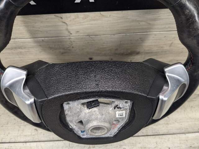 *10-14 OEM BMW F10 F13 F02 SPORT M Steering Wheel Black LEATHER Shifters HEATED