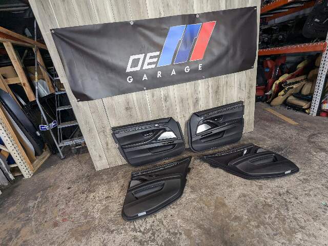 OEM BMW F10 M5 Front Rear Left Right Interior Door Panel Card Panel LEATHER