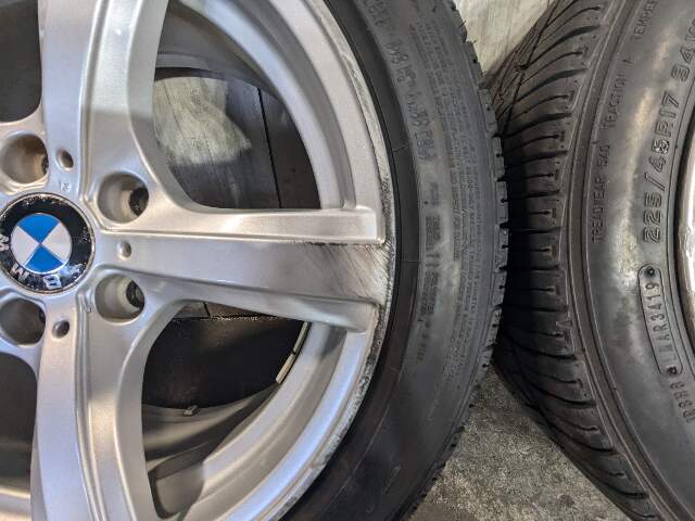 CURB RASH* OEM BMW E89 Z4 Wheels Rims Silver 17x8 ET:29 Star Spoke Style 290 SET