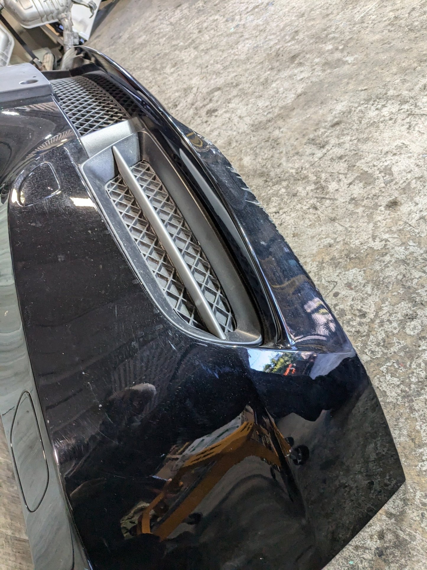 *OEM BMW E89 Z4 Front Bumper Cover Panel Assembly Alpine Black 668 w/ Grilles