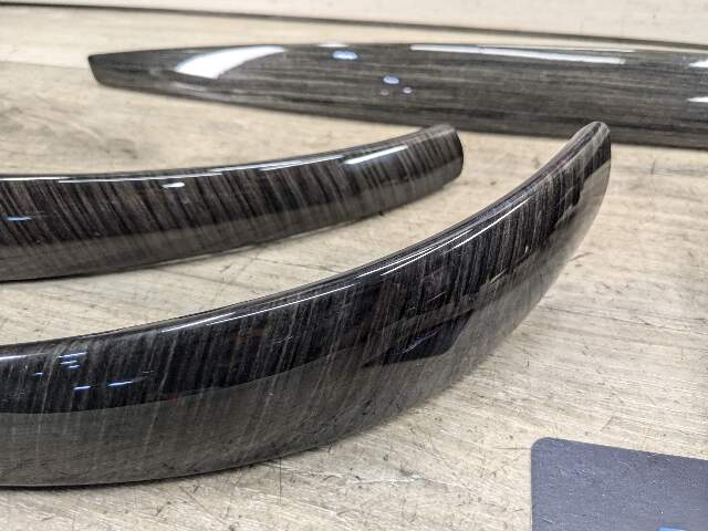 08-13 OEM BMW E82 E88 135 Wood Fineline Anthracite Dash Doors Interior Trim SET*