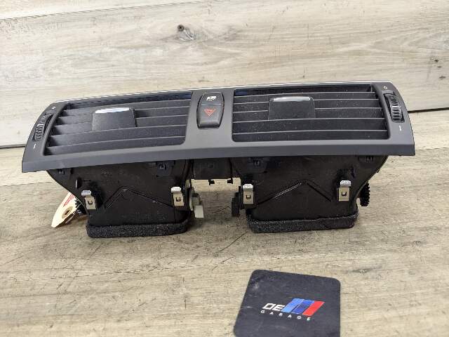 07-14 OEM BMW E70 E71 X5 X6 X5M X6M Dash Center AC Air Vent Grille Hazard Black