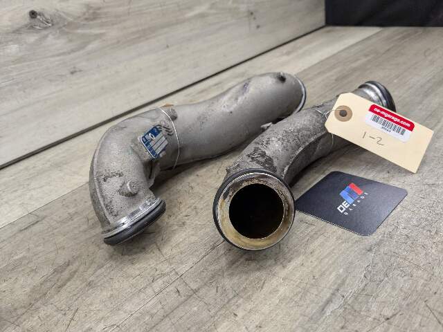 09-13 OEM BMW E70 X5 Diesel Engine M57Y Turbocharger Turbo Tube Pipe Unit PAIR