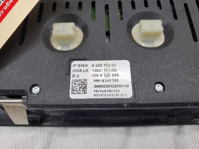 07-13 OEM BMW E88 E89 E93 Overhead Roof Console Dome Light SOS Switch