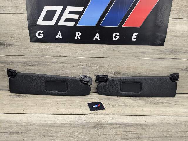 09-16 OEM BMW E89 Z4 28 35 Interior Sun Visor Leather Kansas Black Pair SET