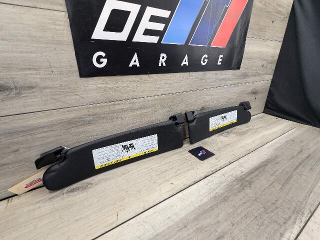09-16 OEM BMW E89 Z4 28 35 Interior Sun Visor Leather Kansas Black Pair SET