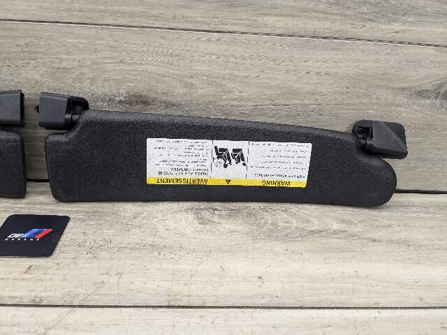 09-16 OEM BMW E89 Z4 28 35 Interior Sun Visor Leather Kansas Black Pair SET
