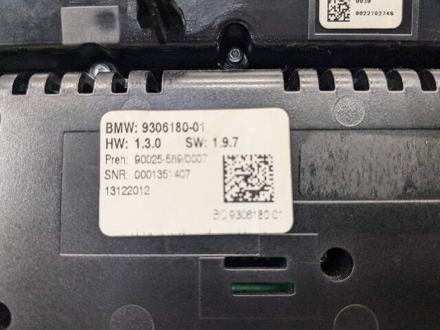 NOTE OEM BMW F01 F02 740 750 AC Switch Heater Climate Control Radio Media Button