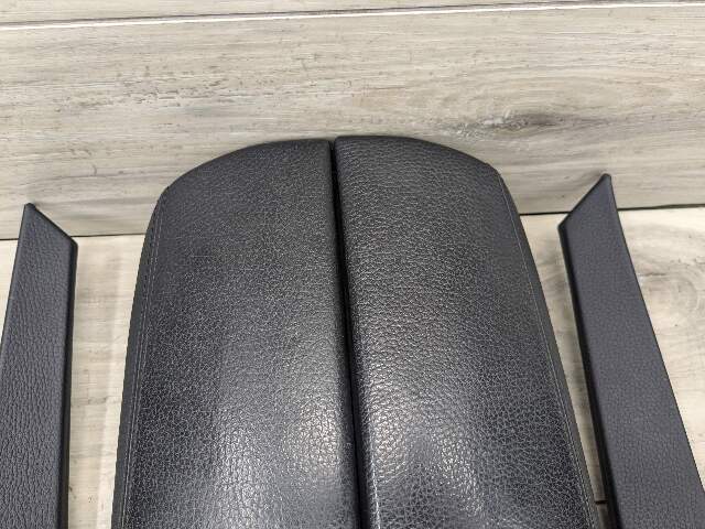 09-15 OEM BMW F01 F02 Center Console Storage Compartment Armrest Leather Black
