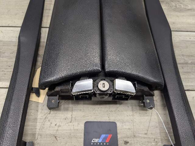 09-15 OEM BMW F01 F02 Center Console Storage Compartment Armrest Leather Black