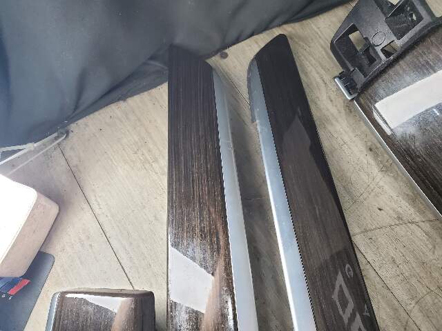 *NOTE* 13-15 OEM BMW F02 750 Center Console Dash Door Trims Wood SET
