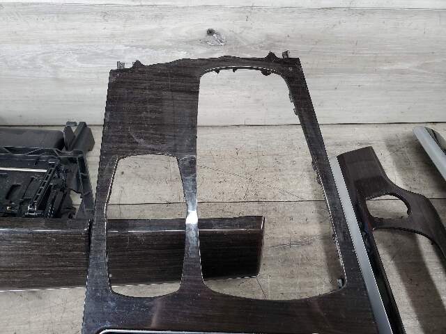 *NOTE* 13-15 OEM BMW F02 750 Center Console Dash Door Trims Wood SET