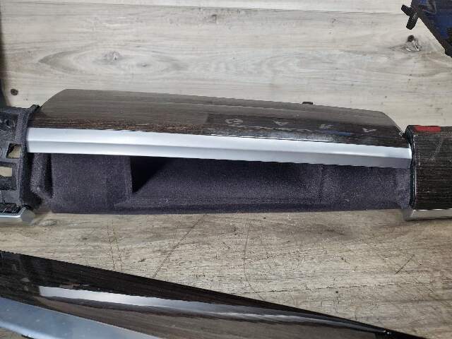 *NOTE* 13-15 OEM BMW F02 750 Center Console Dash Door Trims Wood SET