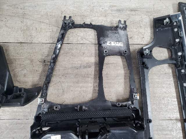 *NOTE* 13-15 OEM BMW F02 750 Center Console Dash Door Trims Wood SET