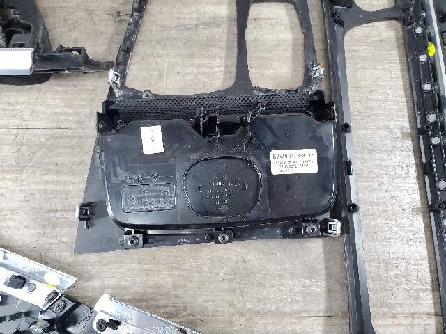 *NOTE* 13-15 OEM BMW F02 750 Center Console Dash Door Trims Wood SET