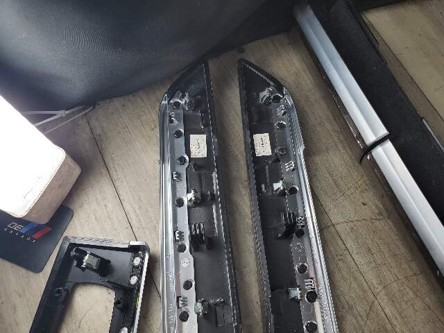 *NOTE* 13-15 OEM BMW F02 750 Center Console Dash Door Trims Wood SET
