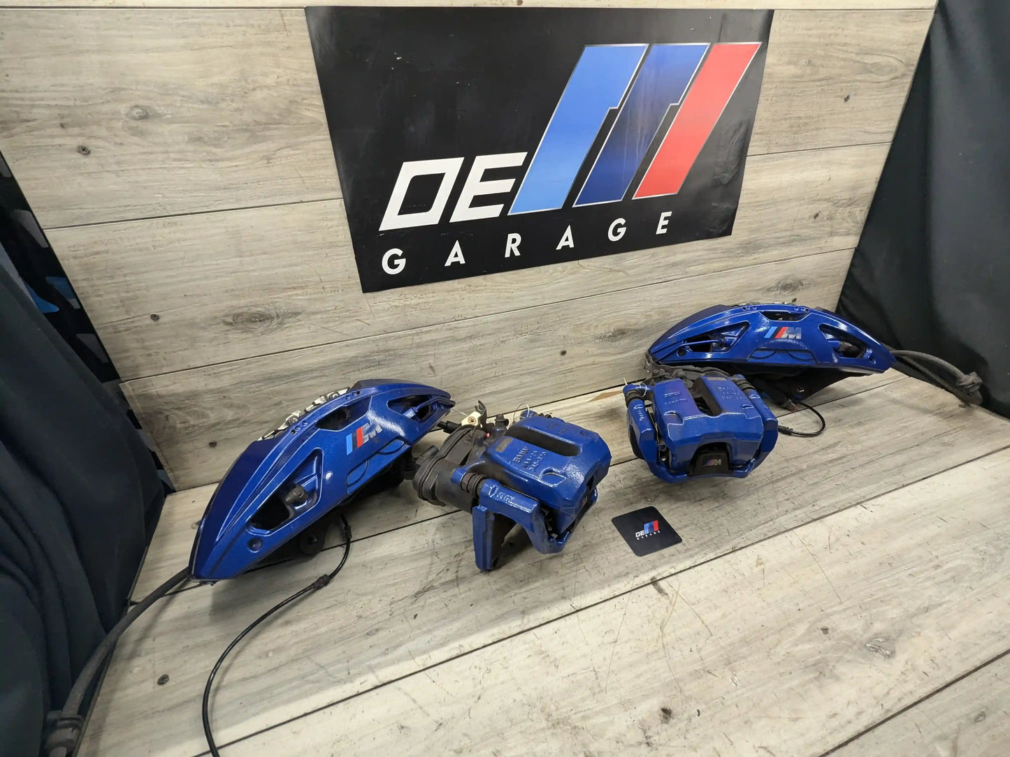 20-24 OEM BMW F97 F98 X3M X4M Front Rear Left Right Brake Calipers Brembo Blue