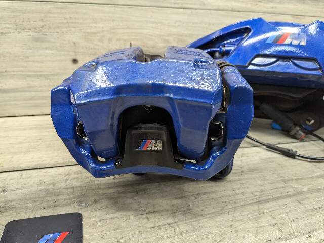 20-24 OEM BMW F97 F98 X3M X4M Front Rear Left Right Brake Calipers Brembo Blue