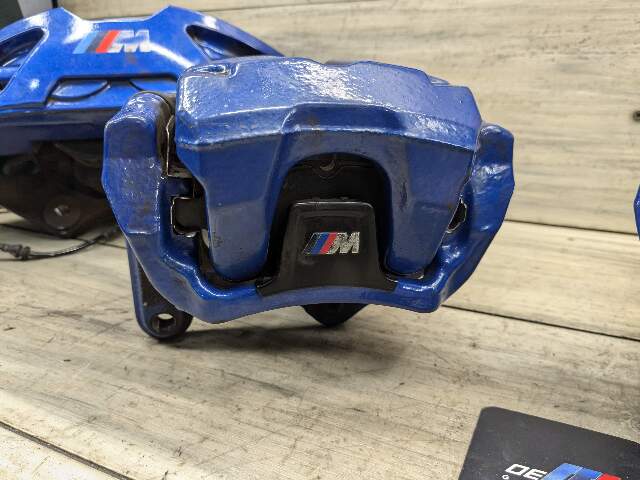 20-24 OEM BMW F97 F98 X3M X4M Front Rear Left Right Brake Calipers Brembo Blue