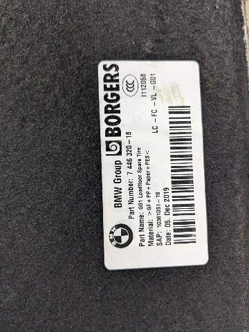 *18-24 OEM BMW G01 F97 X3 X3M Trunk Floor Mat Carpet Cargo Liner Storage Cover