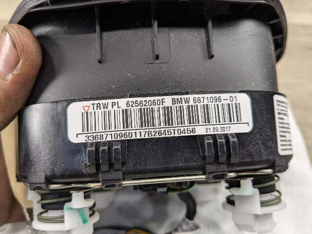 14-18 BMW F22 F30 F31 F32 F34 F36 430 440 Steering Wheel Airbag Air Bag Black