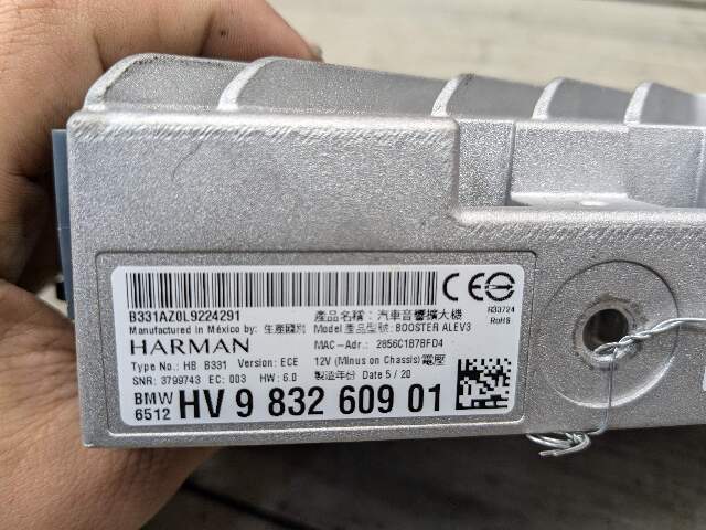 17-22 OEM BMW F90 M5 G30 G05 X5 Top HiFi Stereo Audio Amplifier HARMAN KARDON