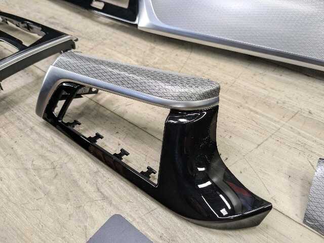 17-20 OEM BMW G30 Central Console Dash Panel Chrome Aluminum Interior Trim SET 4