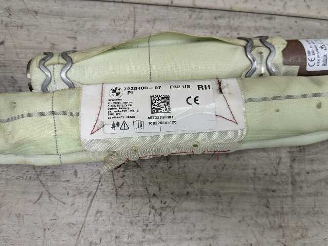 14-20 OEM BMW F32 F82 M4 Right Passenger Top Roof Head Air Bag Airbag Curtain