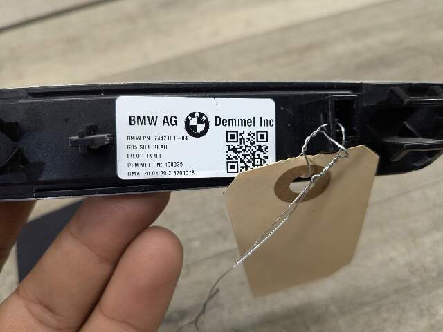 19-23 OEM BMW G05 X5 Rear Left Driver Side Door Sill Cover Trim Sill Kick Plate