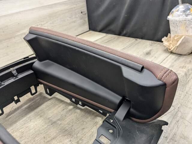 WEAR* OEM BMW G05 X5 Center Console Storage Compartment Armrest Leather Coffee