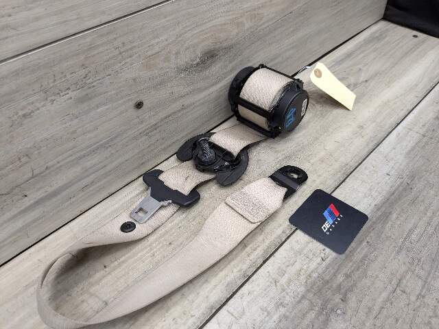 14-18 OEM BMW F15 X5 Rear Right Passenger Seatbelt Seat Belt Retractor Beige