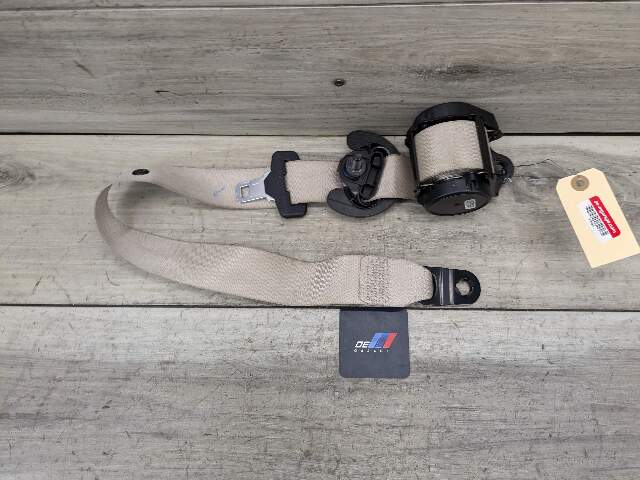 14-18 OEM BMW F15 X5 Rear Left Driver Side Seatbelt Seat Belt Retractor Beige