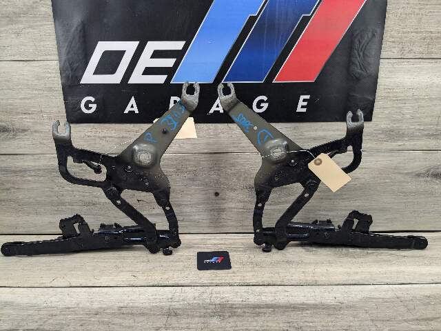 14-19 OEM BMW F15 F16 X5 X6 Left Right Hood Hinge Support Bracket Brace PAIR