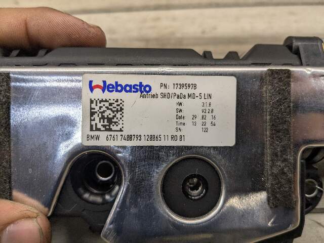 16-22 OEM BMW G12 740 750 760 Panoramic Sunroof Sun Moon Roof Window Glass Motor