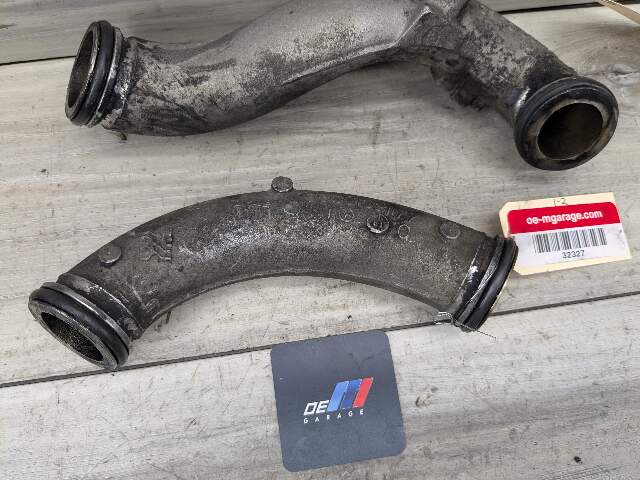 09-13 OEM BMW E70 X5 Diesel Engine M57Y Turbocharger Turbo Tube Pipe Unit PAIR