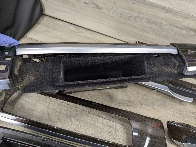 09-12 OEM BMW F02 750 Center Console Dash Door Trims Wood SET