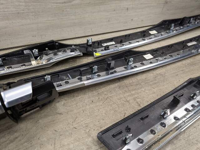 09-12 OEM BMW F02 750 Center Console Dash Door Trims Wood SET