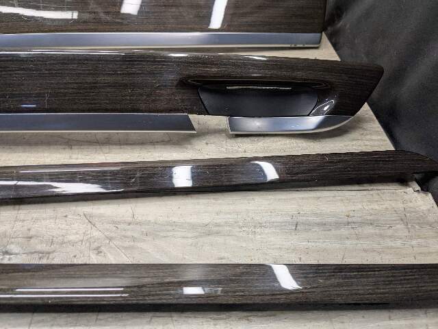 09-12 OEM BMW F02 750 Center Console Dash Door Trims Wood SET