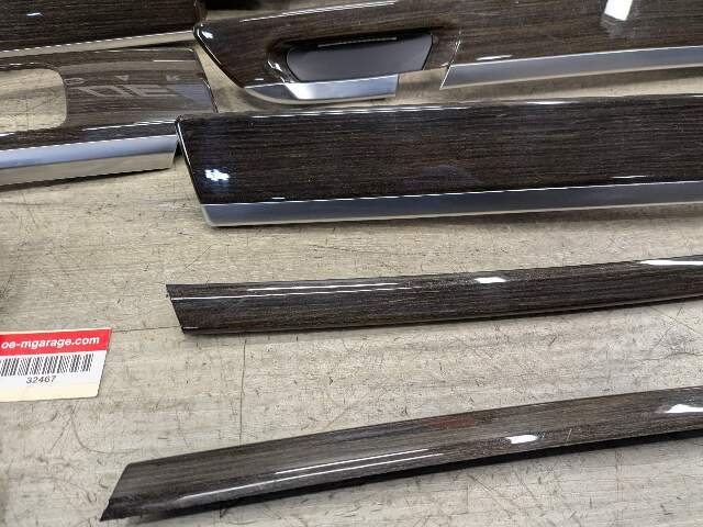 09-12 OEM BMW F02 750 Center Console Dash Door Trims Wood SET