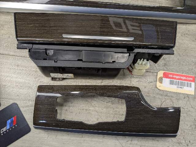 09-12 OEM BMW F02 750 Center Console Dash Door Trims Wood SET