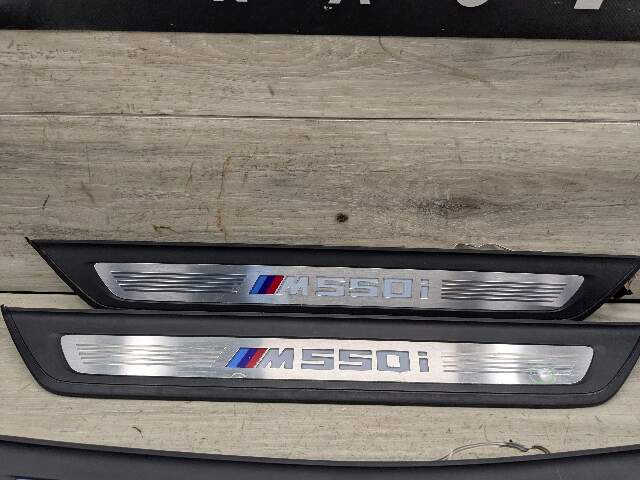 *17-20 OEM BMW G30 M550 Front Rear Left Right Light Door Sill Plate Molding Trim
